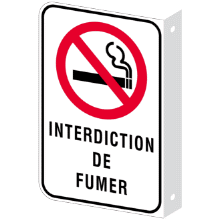 Interdiction de fumer Recto-verso 1,6mm d'épaisseur